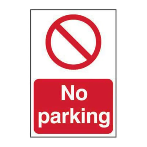 No Parking - 1.2mm Recyclable Pp (200 X 300mm)