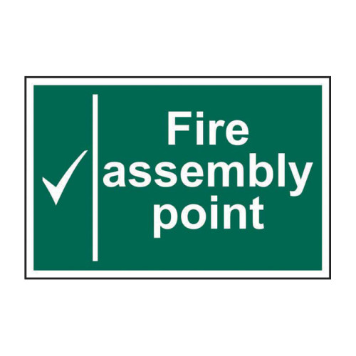 Fire Assembly Point - 1.2mm Recyclable Pp (300 X 200mm)