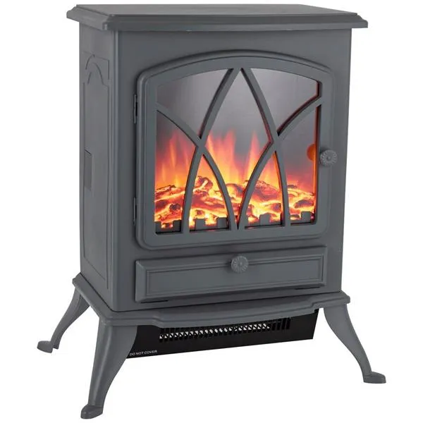 Warmlite - Stirling Electric Stove Fire Grey - 2Kw