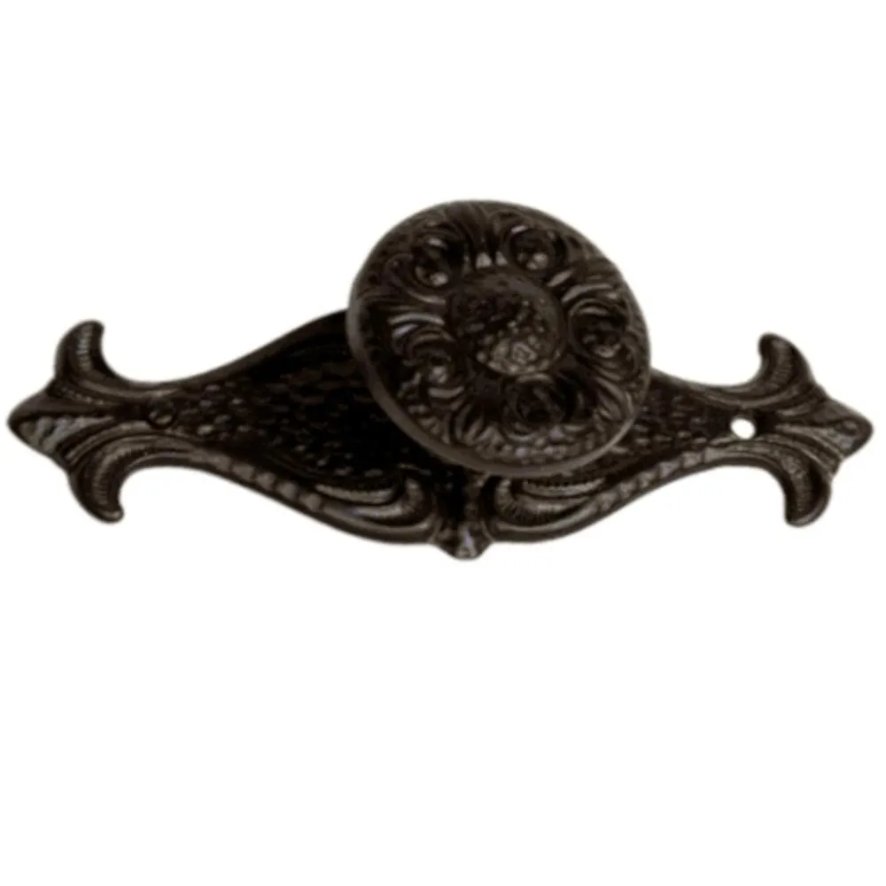 Phoenix Black Knob & Back Plate 35mm