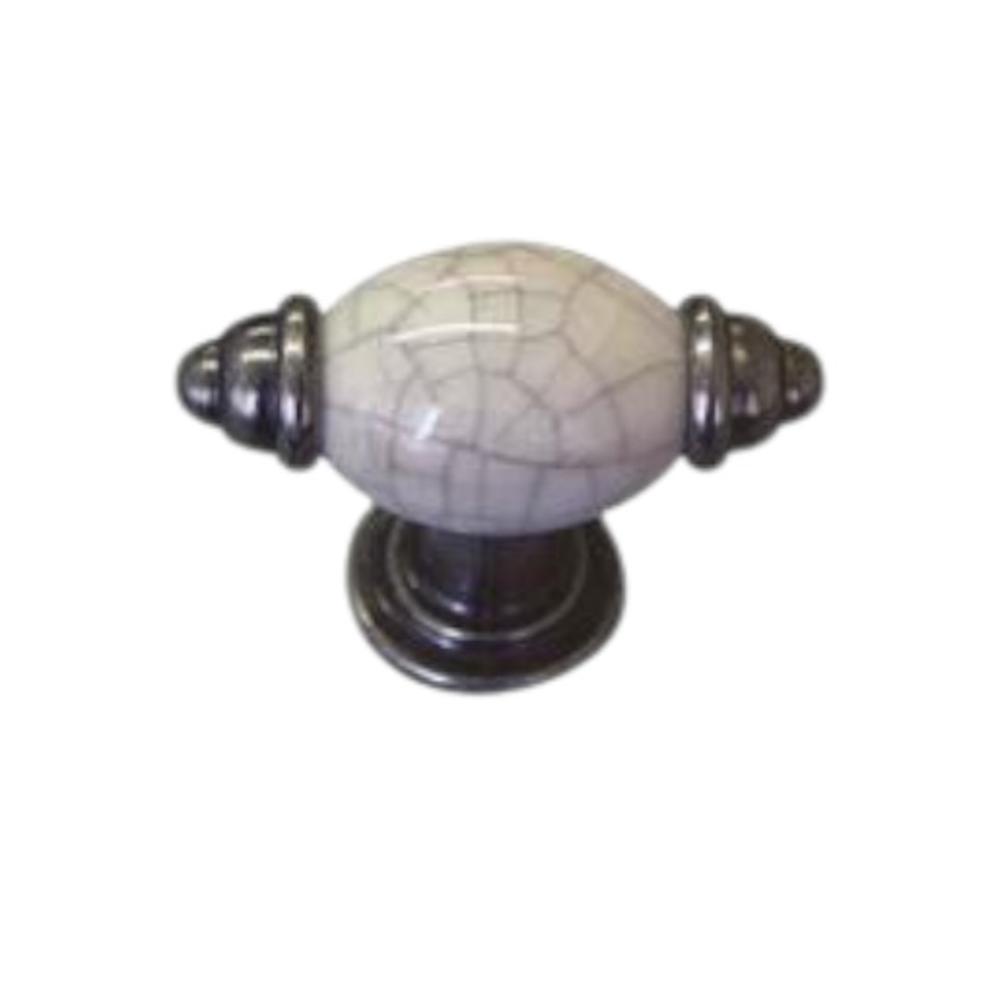 Phoenix T Handle Pewter White Ceramic 55mm