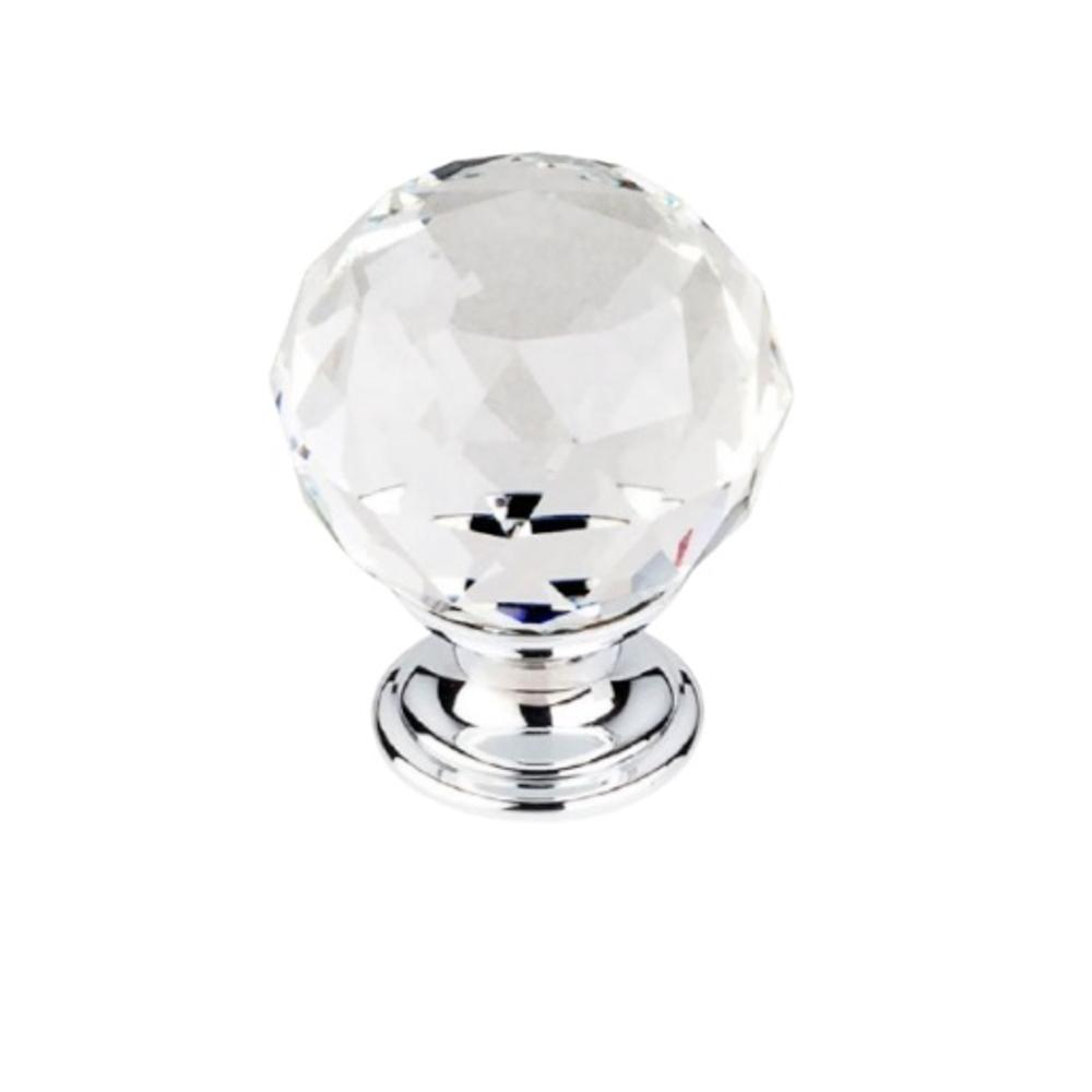 Phoenix Crystal Knob With Chrome Base 35mm