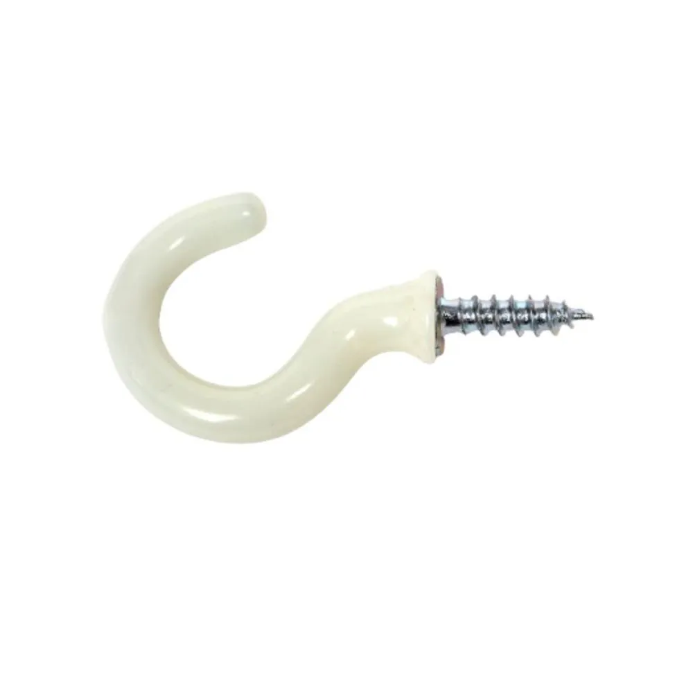 Phoenix Cup Hooks White 1"