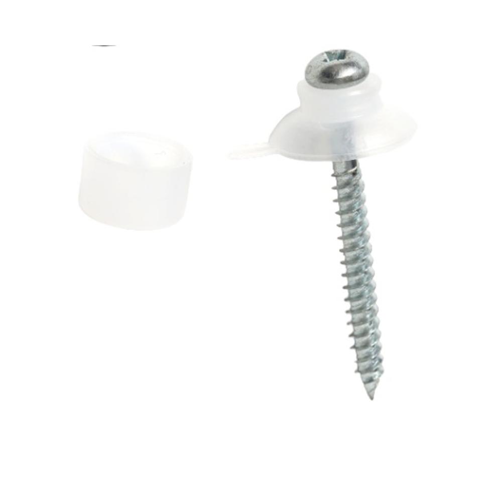 Roofing Screw Cap & Washer Clear