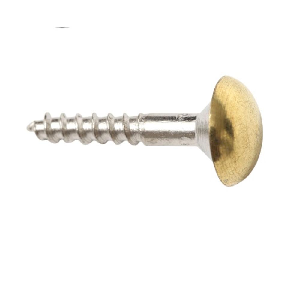 Mirror Screw Brass 1.1/4"