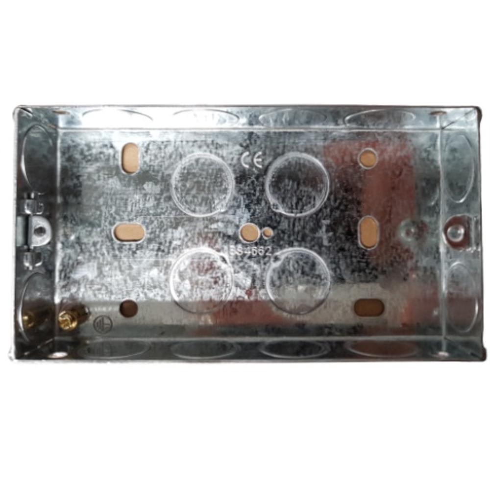 Phoenix Flush Ko Metal Box 2 Gang 25mm