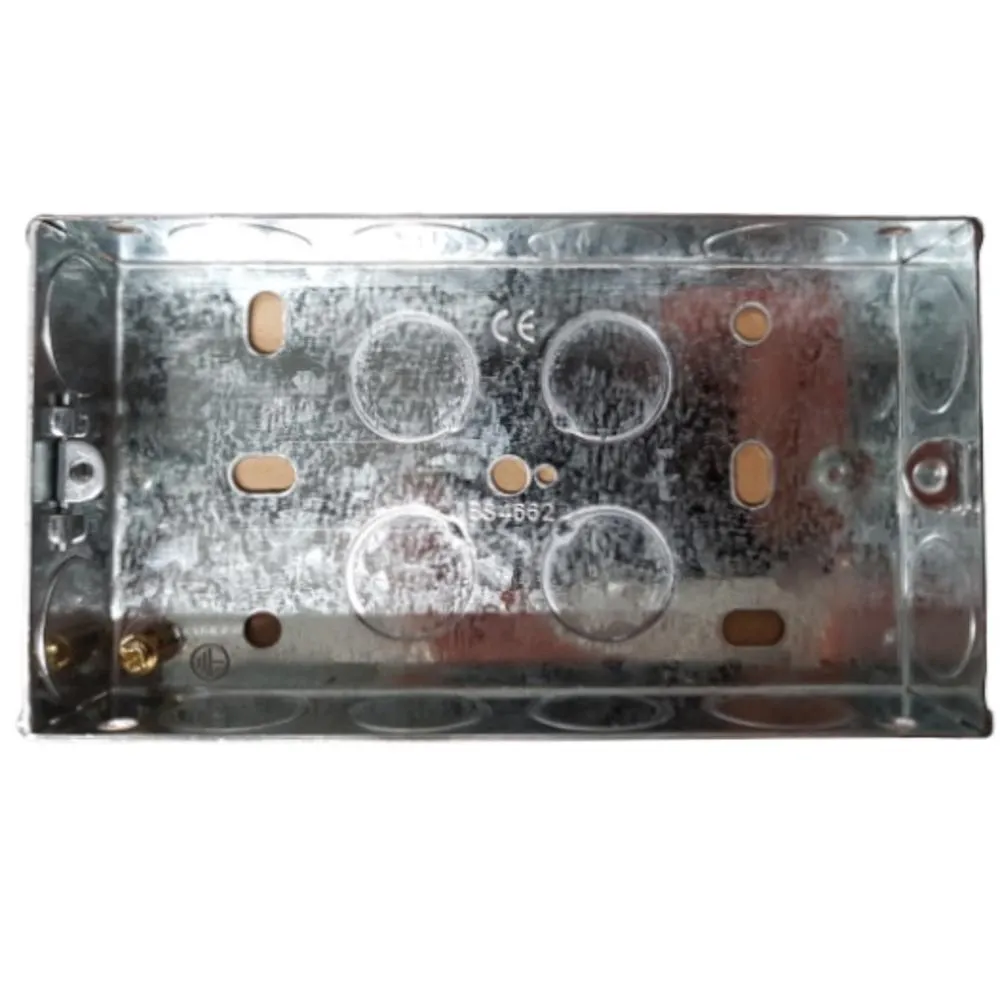 Phoenix Flush Ko Metal Box 2 Gang 25mm