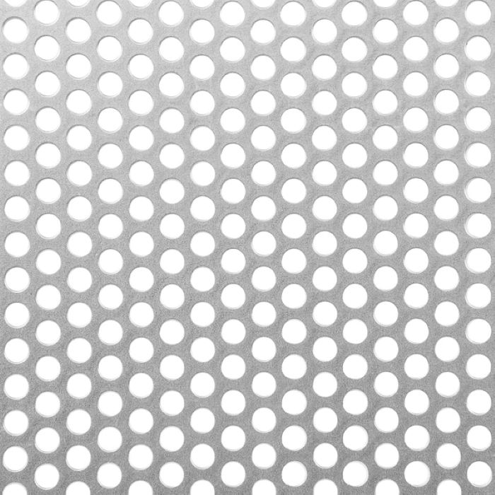 Perforated Sheet Round,Steel 250X500mmx1mm