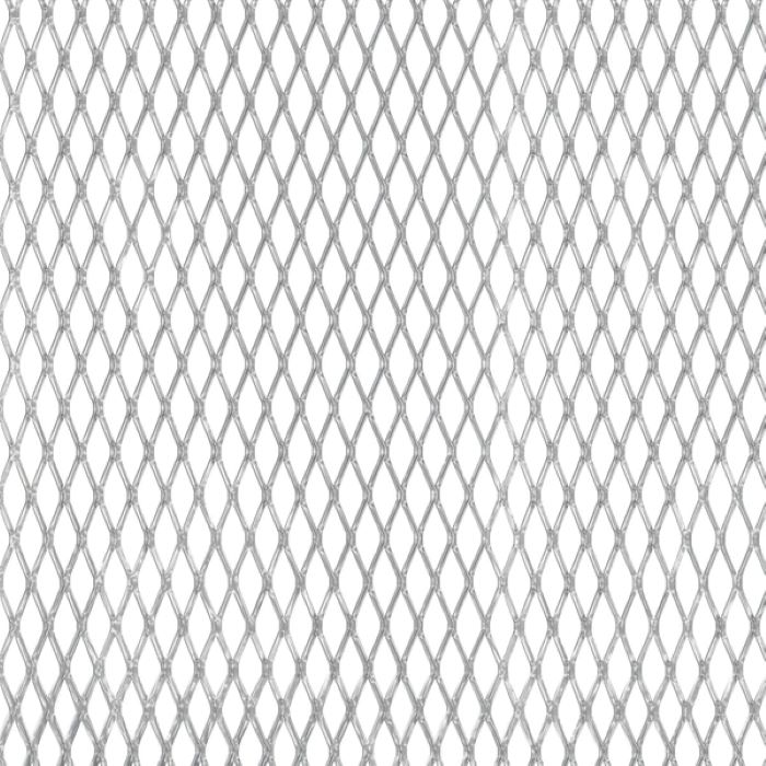 Expanded Metal Sheet Alu Silver 250X500mmx1.6mm