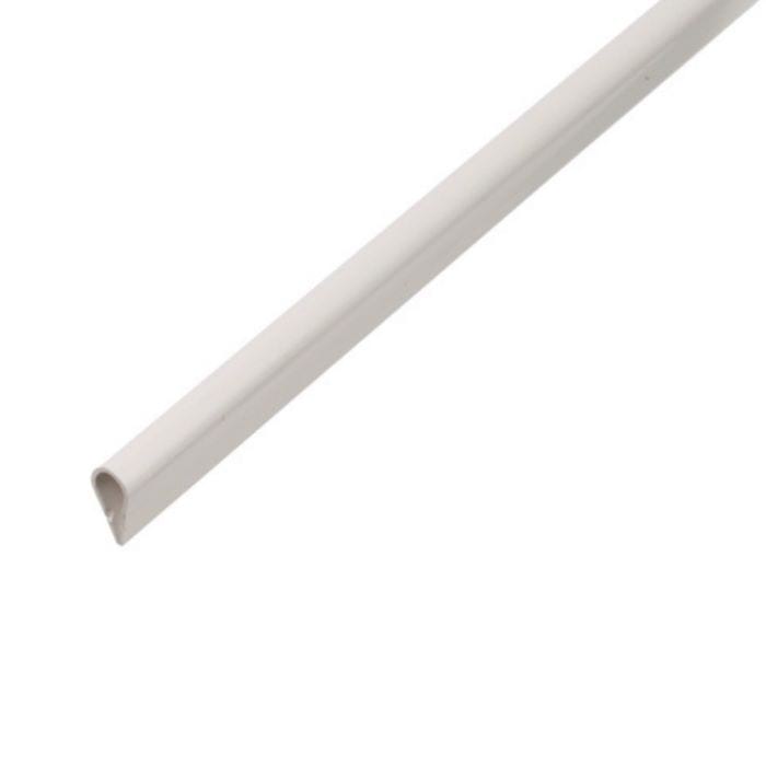 Trojan Self-Locking Profile,Pvc,White,15X0,9/2M