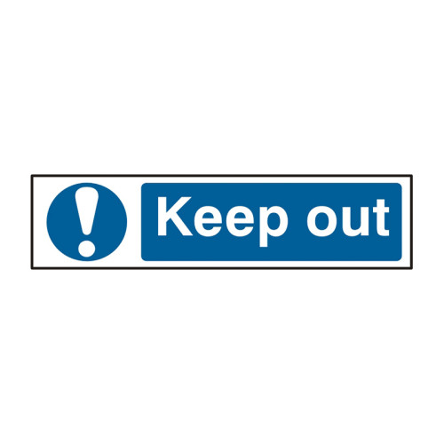Keep Out - 1.2mm Recyclable Pp (200 X 50mm)
