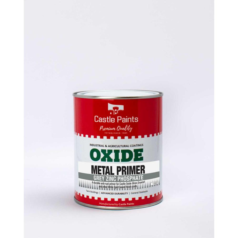 Castle Paint Zinc Phosphate Metal Primer 1L Grey