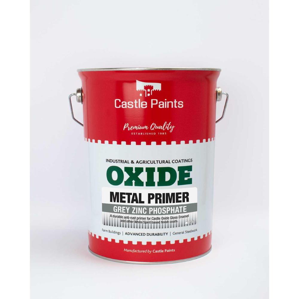 Castle Paint Zinc Phosphate Metal Primer 5L Grey