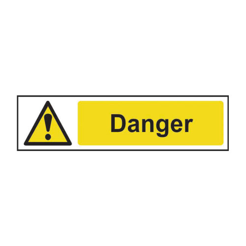 Danger - 1.2mm Recyclable Pp (200 X 50mm)