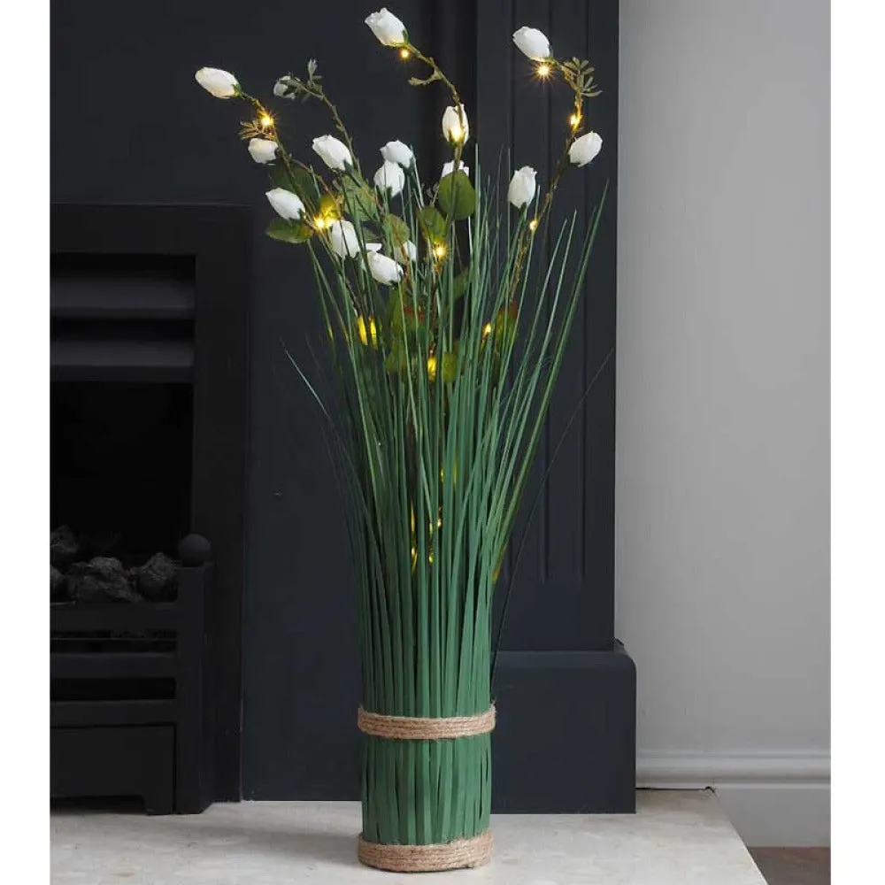 Faux Decor - Faux Bouquet - In-Lit Sweetheart Rose