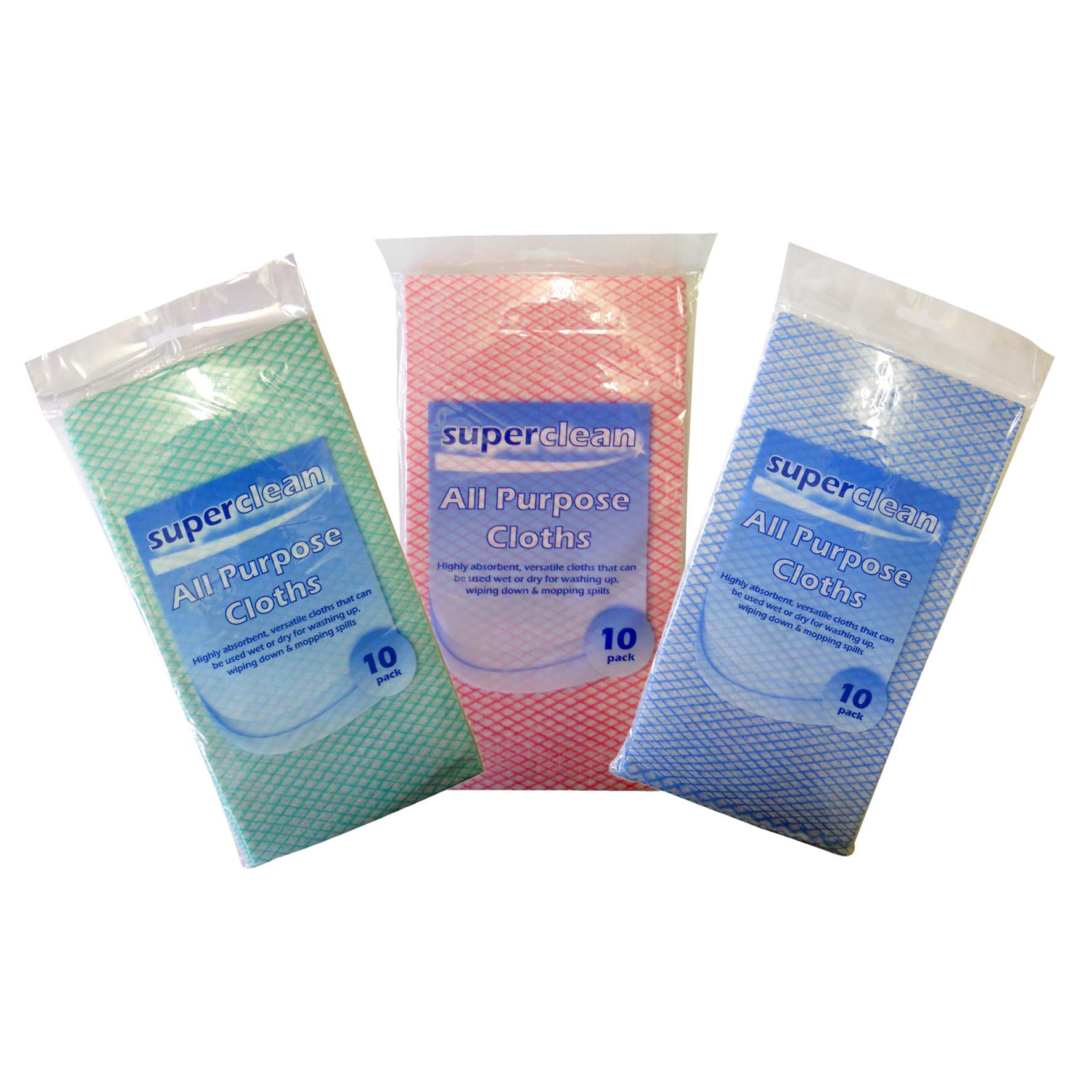 Superclean All Purpose Cloths 10 Pack