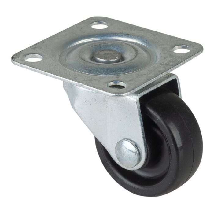 Furniture Castor 30mm Swivel 30kg Black