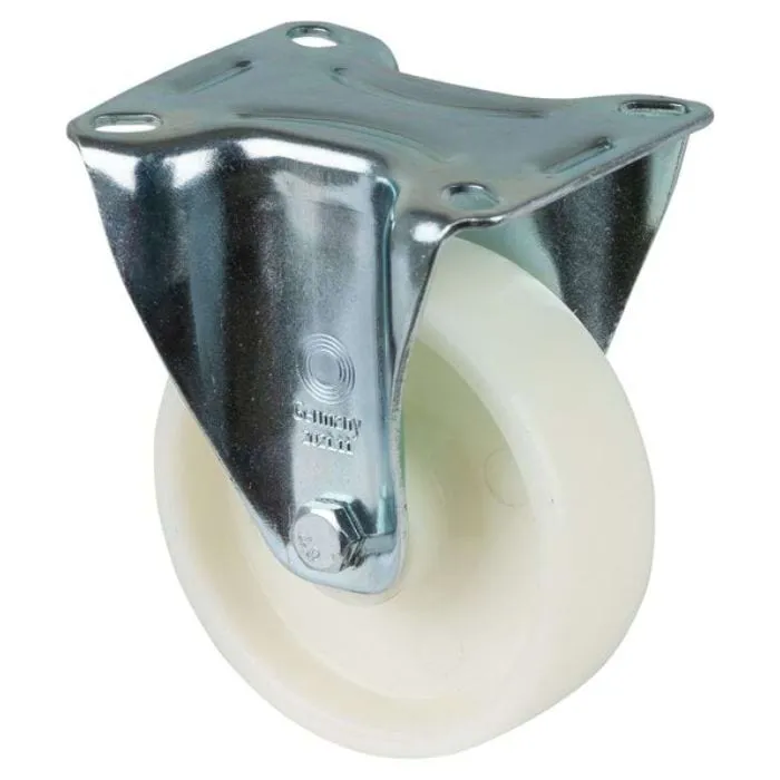 Transport Castor 100mm Fixed 125kg White