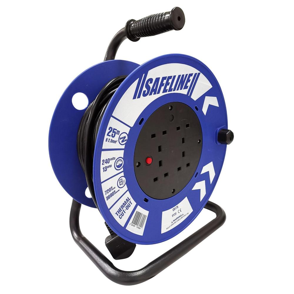 Safeline Extension Cable Reel 2.5Sq 240V 25M Cr175