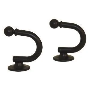 De Vielle Curtain Tie Backs Black (2)