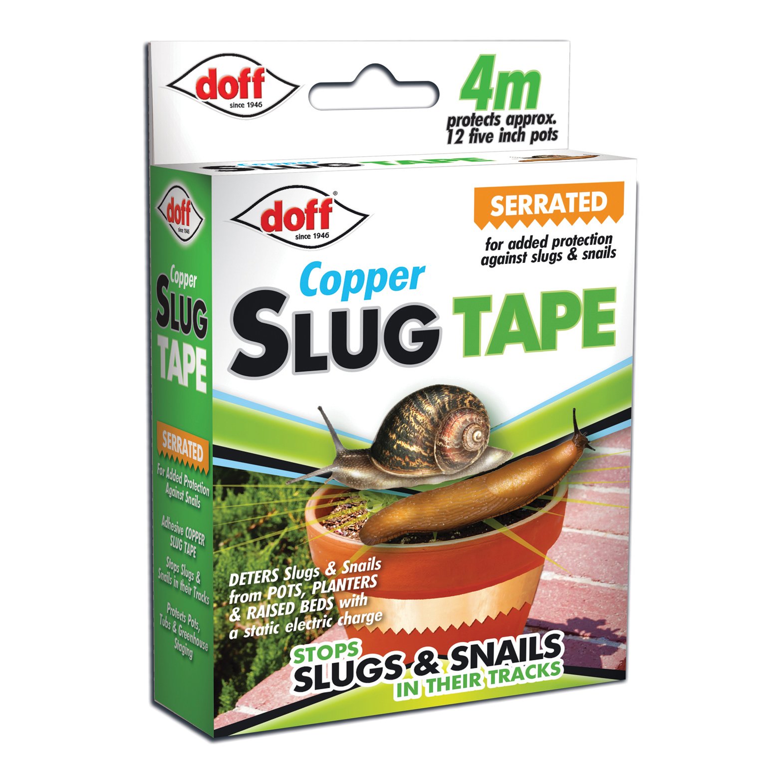 Doff Slug & Snail Adhesive Copper Tape - 4M