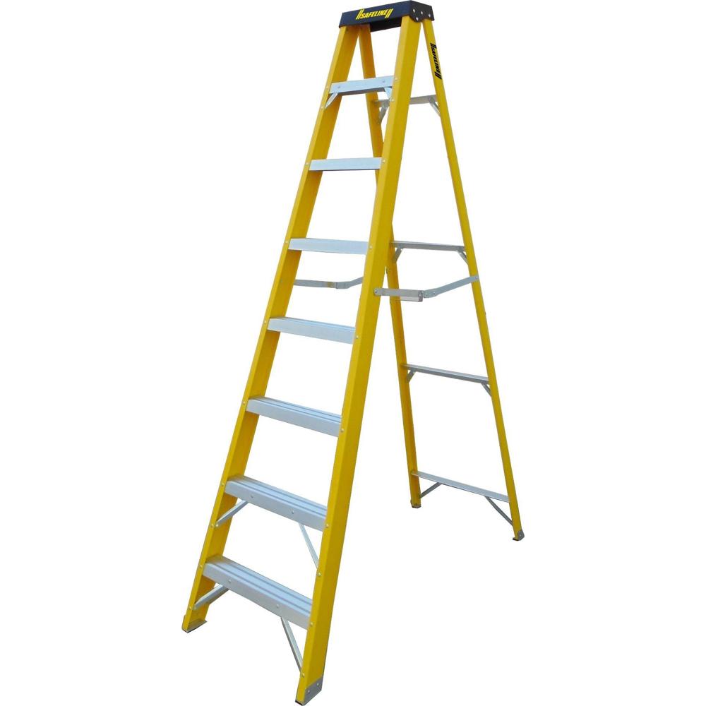 Safeline Fibreglass 8 Thread Step Ladder  (91" High )