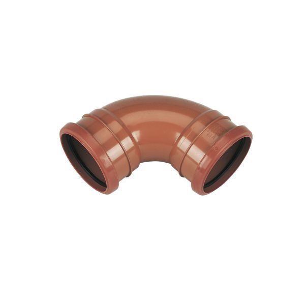 Brown Double Socket Bend 4" 90 Degree