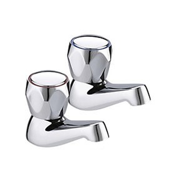 Crown Contract  Basin Taps 1/2" Chrome- Pair