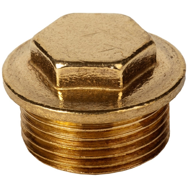 074 - 3/4" Brass Blanking Plug 34Bp