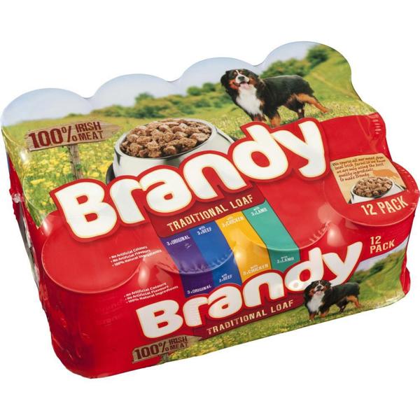 Brandy Dog Food Variety Pack - 12 X 400G Tins