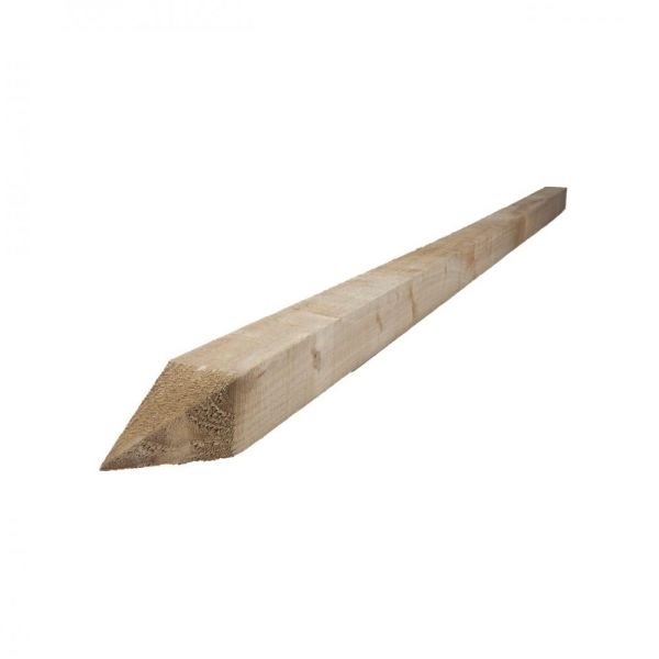 Square Fence Post 8Ft X 3" X 3" Pointed