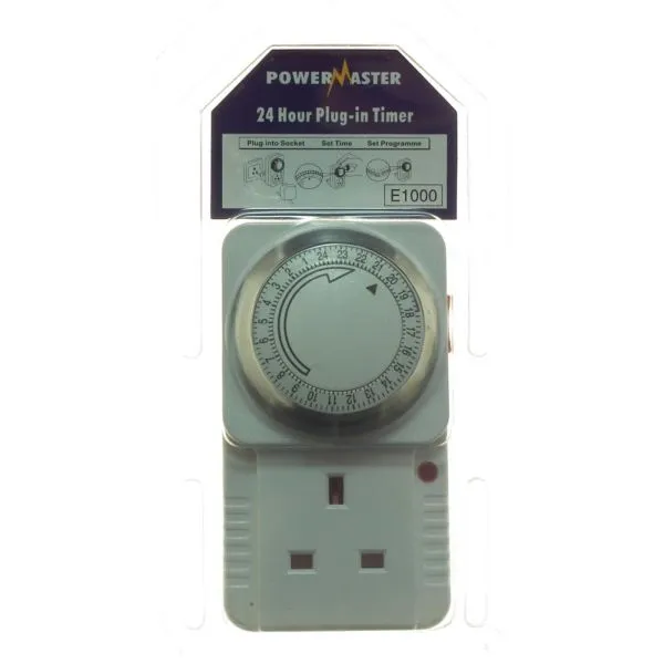 Masterplug 24 Hour Plug In Timer