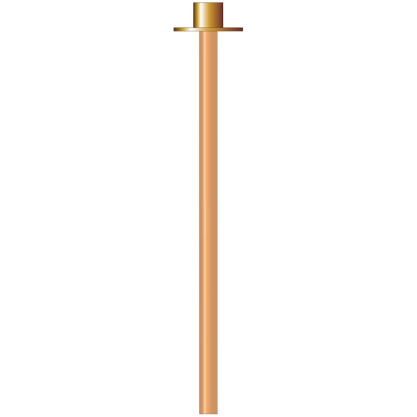 Easi Plumb 1/2" Bibcock Mounting Plate C/W Copper Tube