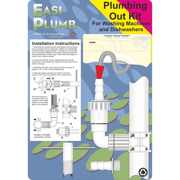 Easi Plumb Self Cutting Plumbing Out Waste Kit