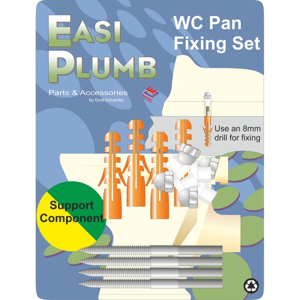 Easi Plumb S/S Pan Fixings  - Pack