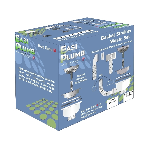 Easi Plumb 3 1/2" Basket Strainer Sink Waste