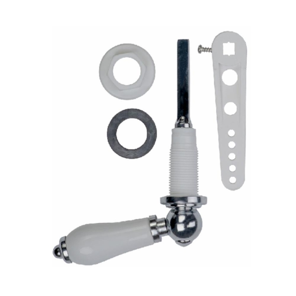 Easi Plumb White Ceramic Cistern Lever Set Cp