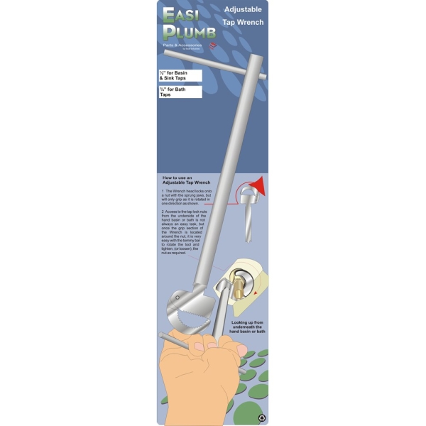 Easi Plumb Adjustable Tap Backnut Wrench 1/2"