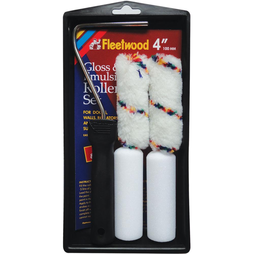 Fleetwood 4" Gloss & Emulsion Set, (2 Gloss & 2 Emulsion Sleeves)