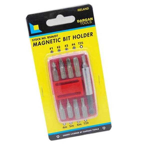 Dargan Magnetic Bit Holder 9 Pce Bs06/Dt   .