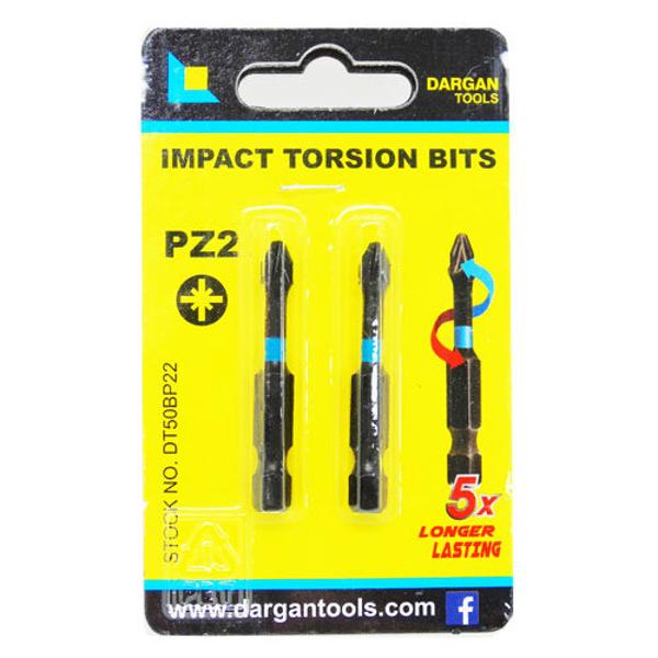 Dargan 50mm Long Reach Bit Set (2) Dt50Bp22