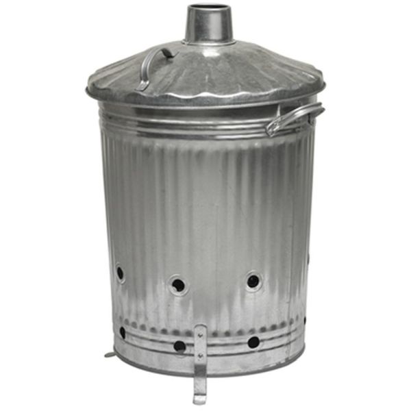 Galv Incinerator with Lid