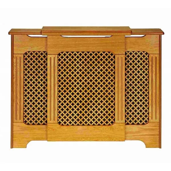 Tema Classic Adjustable Radiator Cabinet Large Oak