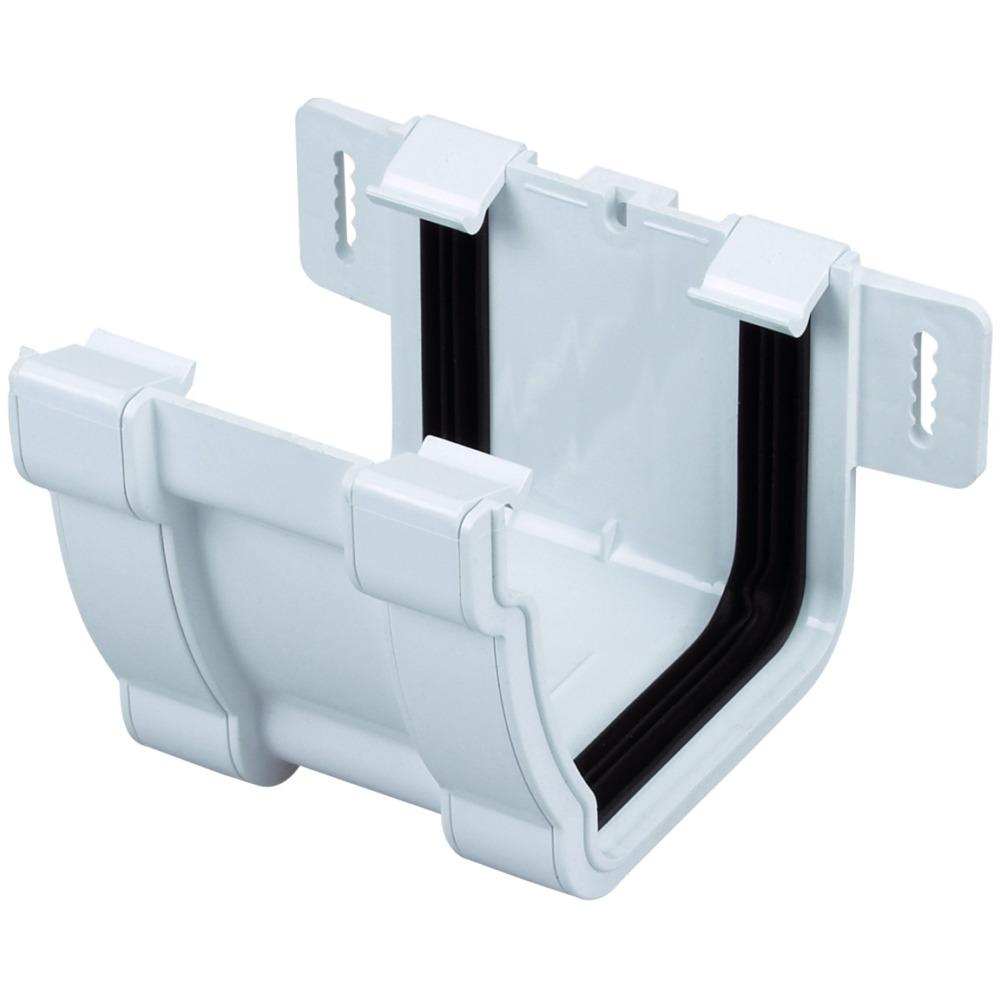 Rainwater Stormline Osrst Pvc-U Gutter Jointing Bracket White 111mm