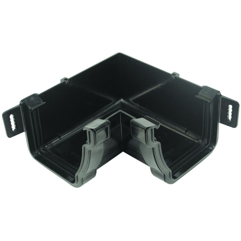 Rainwater Stormline Osrst Pvc-U Gutter Angle Internal 90 Black 111mm