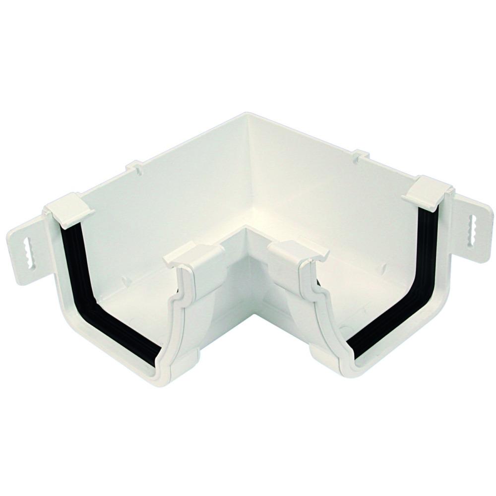 Rainwater Stormline Osrst Pvc-U Gutter Angle Internal 90 White 111mm