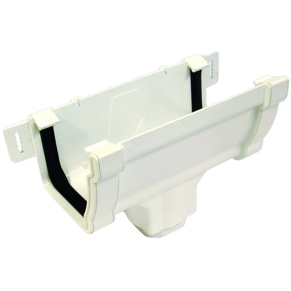 Rainwater Stormline Osrst Pvc-U Running Outlet White 111mm