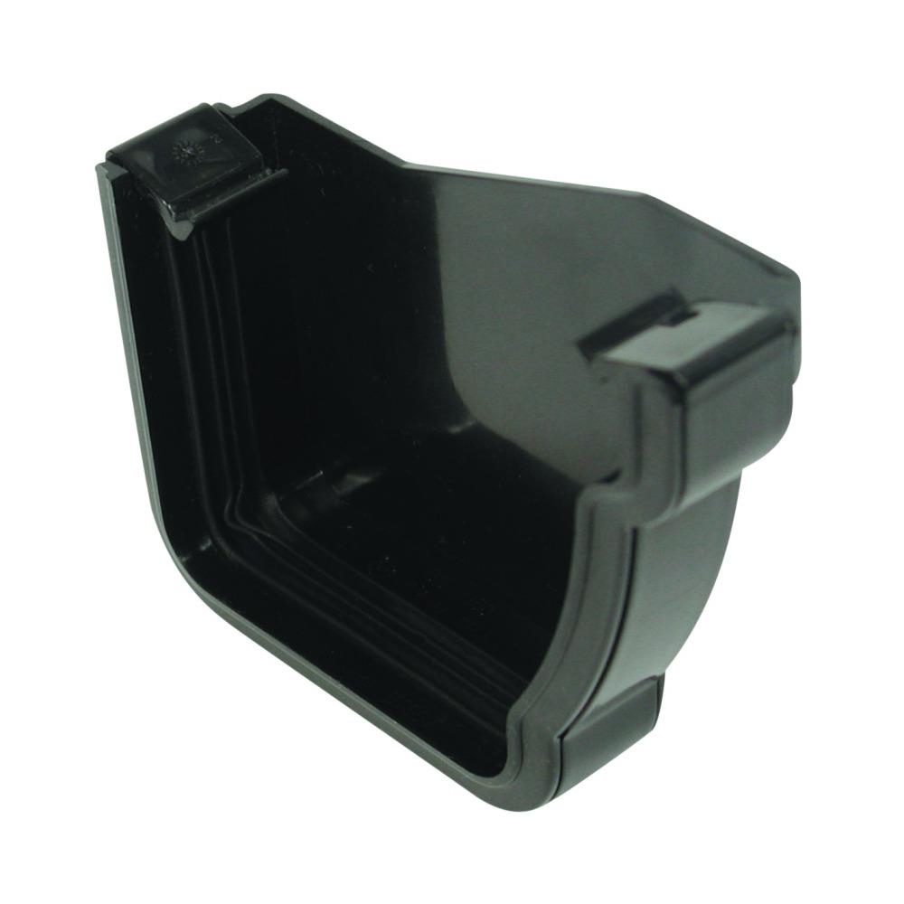 Rainwater Stormline Osrst Pvc-U Extrarenal Stop End Right Hand Black 111mm