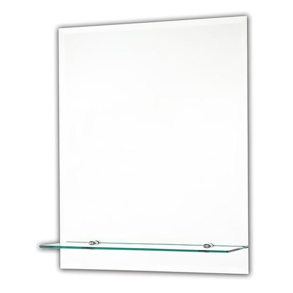 Tema Ensuite Bevelled Rect Mirror 50 X 40 C/W Shelf