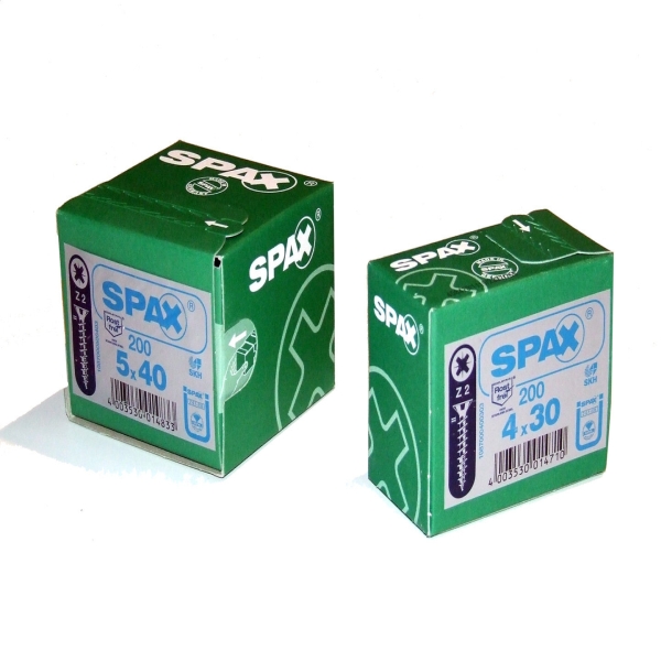 Spax Silver Chipboard Screw Pozi 4 X 30mm (200)